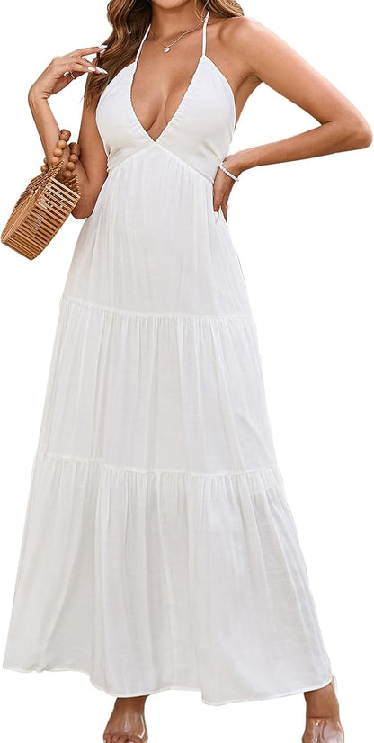 Boho Halter Dress